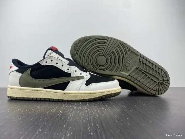 Kicktheory Jordan Travis Olive 1 x Air DZ4137-106 Scott WMNS OG Low 0523